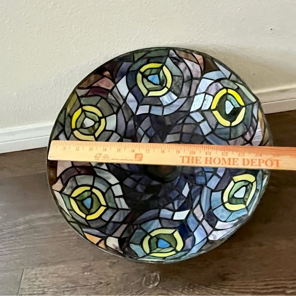 Stunning Mosaic Glass Art Multicolor Lamp shade - Picture 3 of 14
